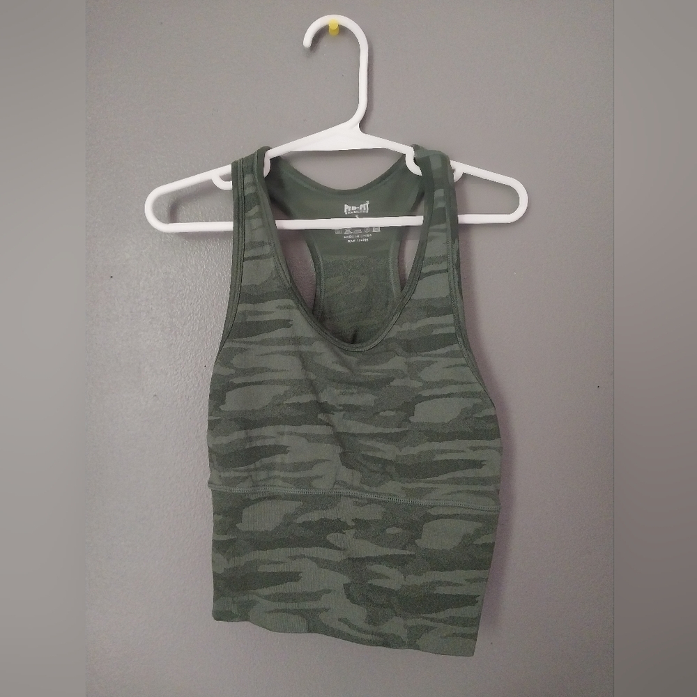 Green Camo Sports Bra size small